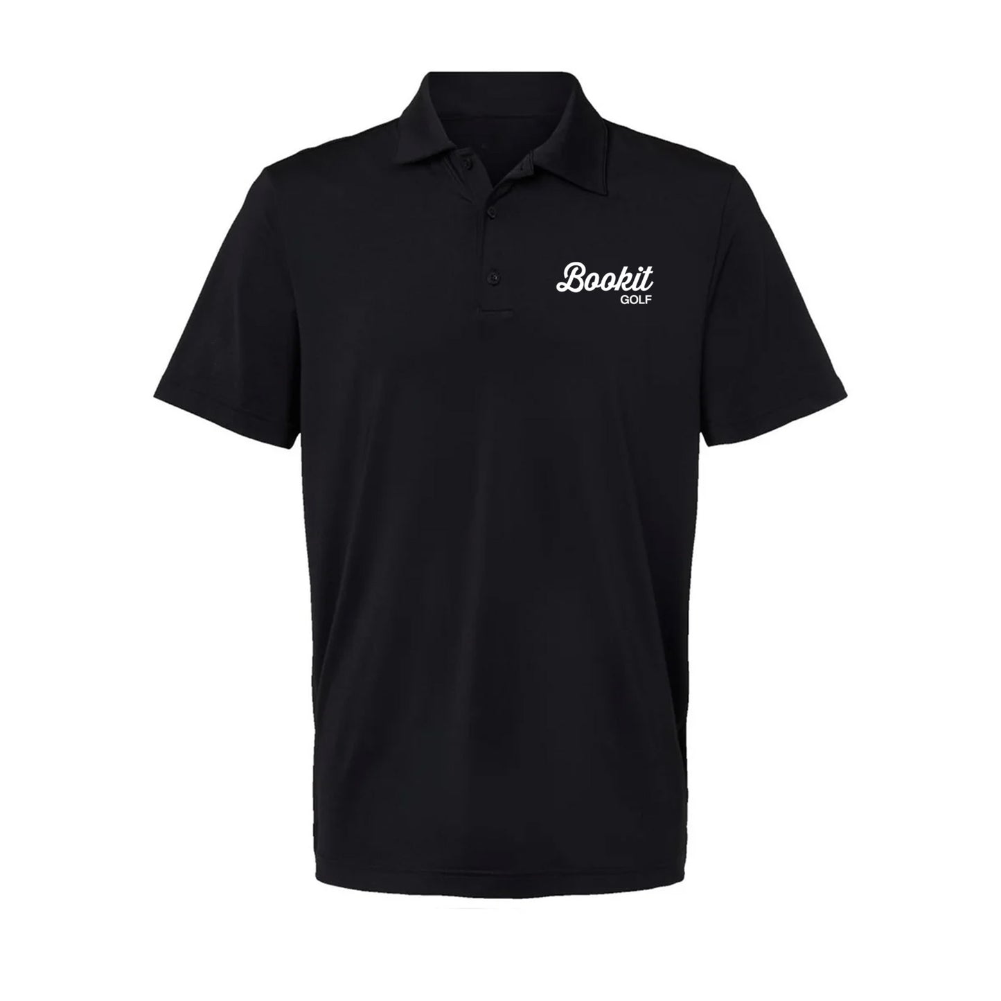 Bookit Golf Black Polo